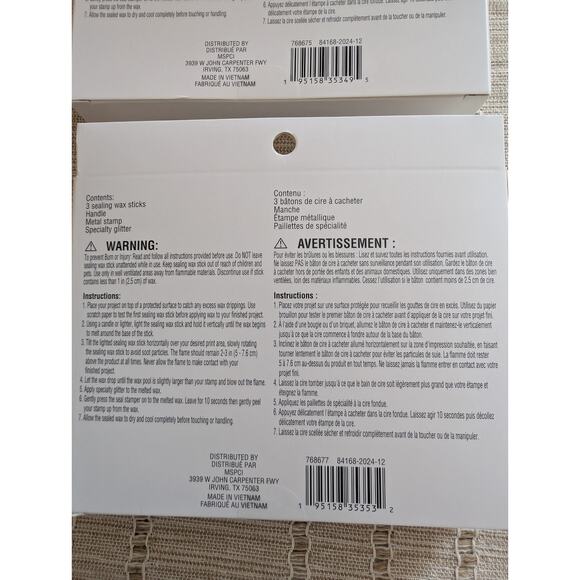 2 Pack Sealing Wax Stamp Kit - 6 pieces (12 pieces total) - Picture 3 of 3